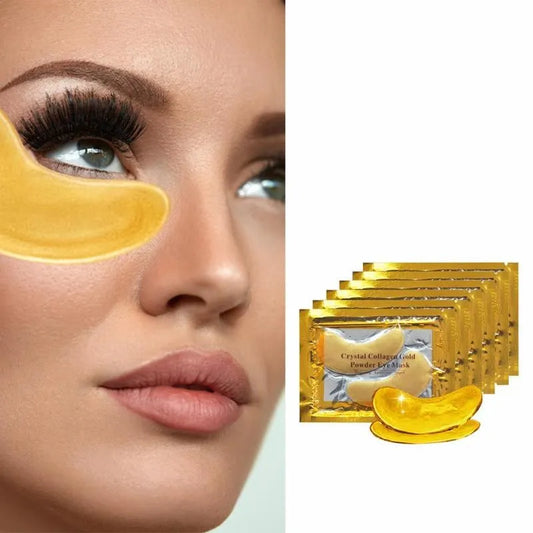 GoldLeafs ™  24K Crystal Collagen Gold Eye Mask | Anti-Aging Dark Circles Cosmetics