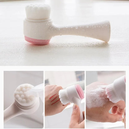 AllClean™  3D Double Silicone Facial Cleansing Brush