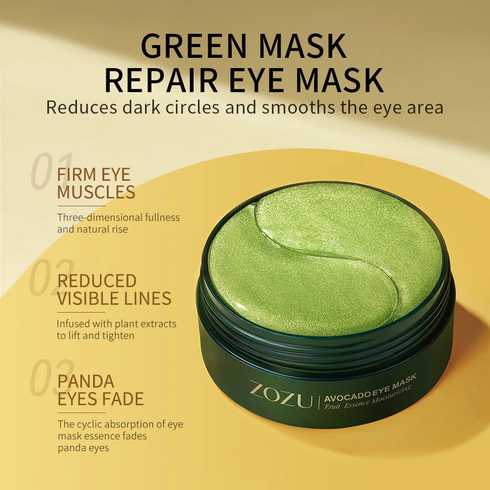 ZoZu™  Avocado Golden Collagen Eye Mask | Anti Dark Circles Moisturizer [SET of 2]